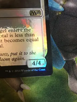 C6732 MTG MAGIC M15 CORE SET 2015 RESOLUTE ARCHANGEL #028 FOIL HP-DMG RARE - Image 5