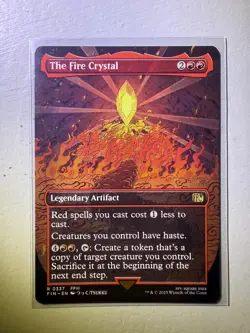The Fire Crystal - (Borderless) - FINAL FANTASY - NM MTG - Image 1