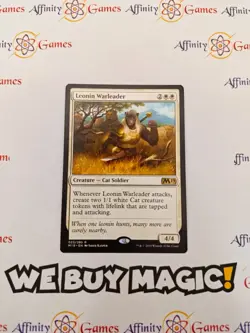 MTG | Leonin Warleader | M19 | Regular | Moderately Played | English - Image 1