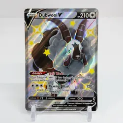 Holo Dubwool V SV120/SV122 Shiny Rare Shining Fates: Shiny Vault Pokemon TCG - Image 1