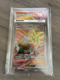 Pokemon TCG Gouging Fire EX Scarlet & Violet Temporal Forces 188/162 ACE 10 - Image 1