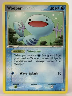 Pokemon - Wooper 81/109 - Team Rockets Return Regular - 2004 - LP - Image 1