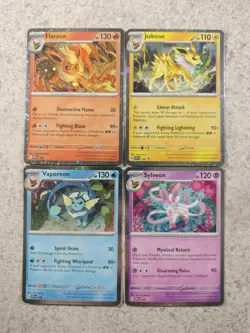 POKEMON PRISMATIC EVOLUTIONS EXCLUSIVE BLACK STAR PROMO (LOT OF 4) EEVEELUTIONS - Image 1