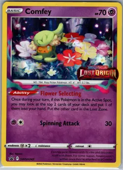 Comfey SWSH242 (Prerelease) - Pokemon SWSH Black Star Promos - Holo Promo (NM) - Image 1