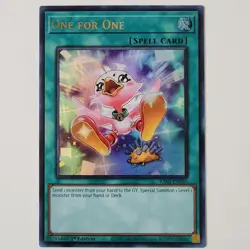 One for One (Alternate Art) - RA03-EN056 - NM - Ultra Rare - 1st ed - Yugioh - Image 1