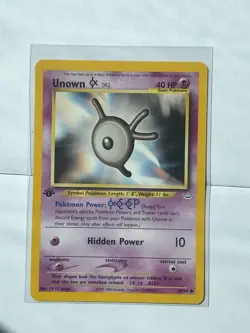 2001 Unown K 1st Edition Stamped Pokemon Neo Revelation TCG Card #58/64 - Image 1