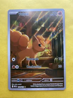 Vulpix 138 Mega Evolution Illustration Rare Pokemon Card Near Mint - Image 1