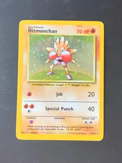 Base set Bundle 18 x Pokemon Cards 1 x Rare Holo No Duplicates WOTC Hitmonchan - Image 2