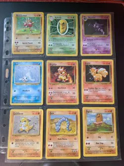 Base set Bundle 18 x Pokemon Cards 1 x Rare Holo No Duplicates WOTC Hitmonchan - Image 4