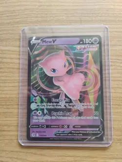 Pokemon Mew v Ultra Rare TCG Card Fusion Strike 113/264 Near Mint Condition - Image 1