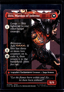 MTG Magic the Gathering FIN Final Fantasy Borderless #385 Clive Ifrits Dominant - Image 2