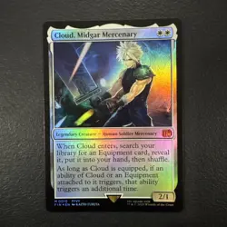 Cloud, Midgar Mercenary 0010 Final Fantasy Foil MTG english NM - Image 1