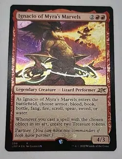 GALAXY FOIL Ignacio of Myra's Marvels Unfinity Magic MTG Legendary Creature (398 - Image 1