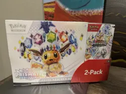 Pokemon TCG Prismatic Evolutions ETB Elite Trainer Box And Booster Bundle Costco - Image 1