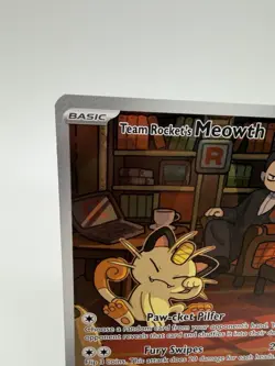 TEAM ROCKETS MEOWTH 2025 POKEMON DESTINED RIVALS ILLUSTRATION RARE 203 - Image 2