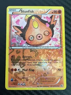 Pokemon TCG Stunfisk RC12/RC25 B&W Legendary Treasures Radiant Holo VLP - Image 1