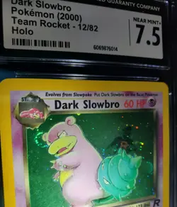 Pokemon TCG Dark Slowbro 12/82 Holo Rare Team Rocket CGC 7.5 NM+ 💫Swirl💫 - Image 2