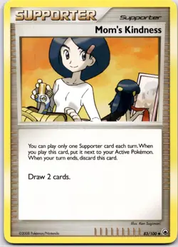 Pokemon TCG Mom's Kindness 83/100 Majestic Dawn Regular Non Holo Near Mint - Image 1