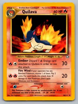 Pokemon TCG Neo Genesis Quilava #46 - Image 1