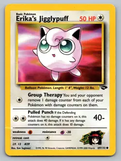 Pokemon TCG Gym Challenge Erika's Jigglypuff #69 - Image 1
