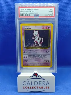 Mewtwo 10/102 Holo 4th Print 1999-2000 Base Set Pokemon Card PSA 9 MINT - Image 1