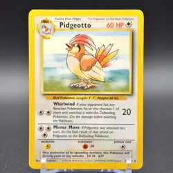 Pidgeotto 22/102 Rare Pokemon TCG Base Set Unlimited WOTC Vintage Card English - Image 1