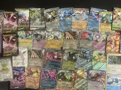 Pokemon Card Lot 50 Official TCG Cards Ultra Rare Included EX GX V MEGA + HOLOS - Image 1