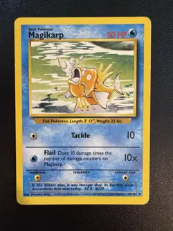 Pokemon TCG: 1999 Base Set Magikarp 35/102 LP - Image 1