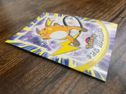 Pokemon Raichu #26 Topps Series 1 TV Animation Blue Label - Image 2