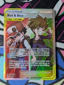 Red & Blue Tag Team 234/236 Pokemon TCG Full Art Trainer Cosmic Eclipse - Image 1