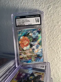 Castform Sunny Form AR 067/064 Paradise Dragona SV7a Pokemon CGC GEM MINT 10 - Image 1