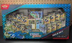 Pokemon - Crown Zenith Sea and Sky Collection Box 14 x Booster Packs (See Desc) - Image 2