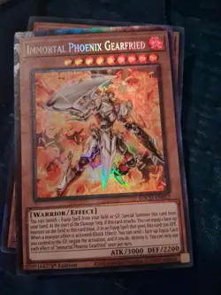 1x Yu-gi-oh!-Immortal Phoenix Gearfried-TOCH-EN012-ULTRA RARE - Unlim Ed-NM/M - Image 1