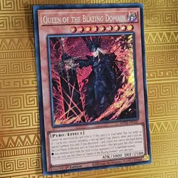 Queen of the Blazing Domain MP25-EN147 2025 Mega-Pack 1st Edition NM Yu-Gi-Oh - Image 1