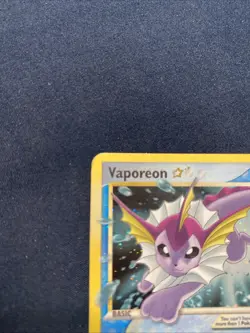 Vaporeon 102/108 - Gold Star EX Power Keepers Pokemon Card (MP/LP) - Image 3