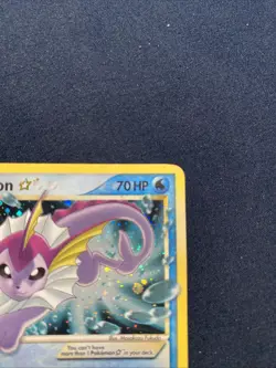 Vaporeon 102/108 - Gold Star EX Power Keepers Pokemon Card (MP/LP) - Image 4