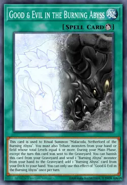 Good & Evil in the Burning Abyss - SECE-EN086 Super Rare | Yu-Gi-Oh! Card - Image 1