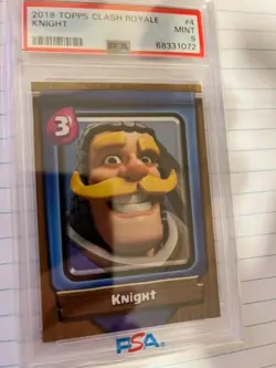 2018 Topps Clash Royale Card Knight PSA 9 low pop FREE SHIP - Image 1