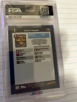 2018 Topps Clash Royale Card Knight PSA 9 low pop FREE SHIP - Image 2