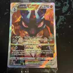 Pokemon TCG Lucario VSTAR SWSH291 Full Art Holo Black Star Promo Card Sealed - Image 2