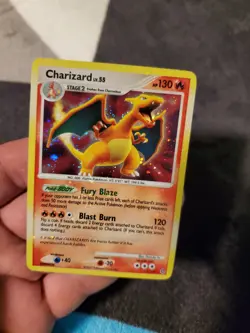 DAMAGED Pokemon TCG Charizard 3/132 Holo Rare Secret Wonders Card HOLO BLEED - Image 2