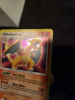 DAMAGED Pokemon TCG Charizard 3/132 Holo Rare Secret Wonders Card HOLO BLEED - Image 3