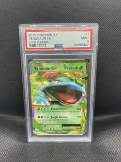 2016 Venusaur Ex Pokemon Card XY Evolutions Full Art Graded PSA 9 #1 - Image 1