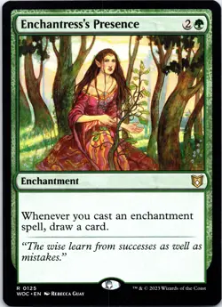 Enchantress's Presence - Commander: Wilds of Eldraine #125 NM - Image 1