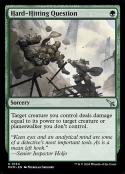 MTG UC REGULAR - (MKM) NM - HARD-HITTING QUESTION 0164 - Image 1