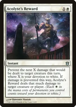 MTG UC REGULAR - BNG: Born of the Gods LP - ACOLYTE'S REWARD 1/165 - Image 1
