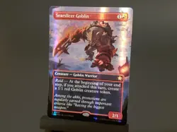 Searslicer Goblin (Borderless) (Mana Foil) Foundations Foil 394 - Image 1
