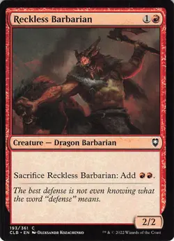 Reckless Barbarian Commander Legends: Battle for Baldur's Gate Regular - Image 1