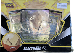 PoKeMoN TCG Hisuian Electrode V Box 2 Foil Promo 1 Foil Oversize 4 Booster Packs - Image 1