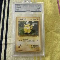 Pikachu Jungle Japanese Pokemon Card 25 AGS 8.5 - Image 3